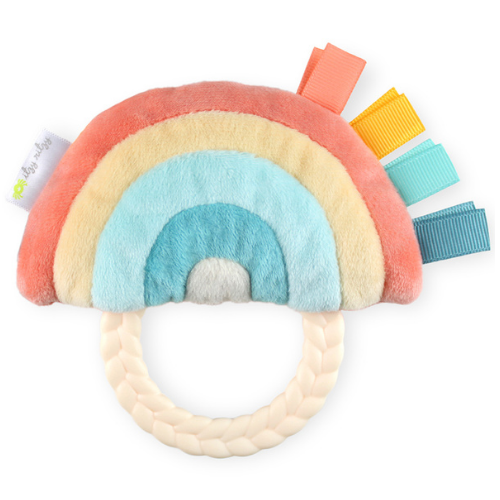 Rainbow Ritzy Rattle Pal™ Plush Rattle Pal with Teether Baby Accessories Itzy Ritzy   