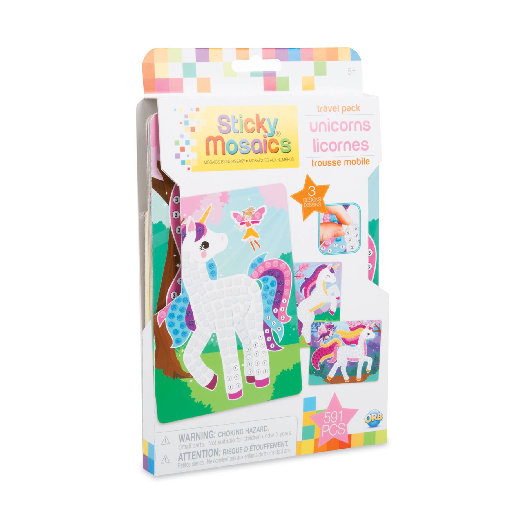 Sticky Mosaics® Travel Pack Unicorns Toys Orb Toys   