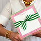 Hot Pink Greek Key Slab Notes Gifts WH Hostess   