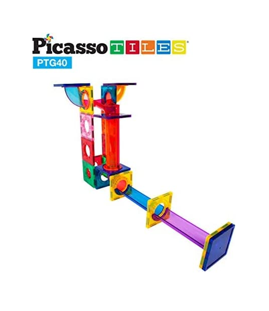 Picasso Tiles - 40 Piece Marble Run Toys Picasso Tiles   