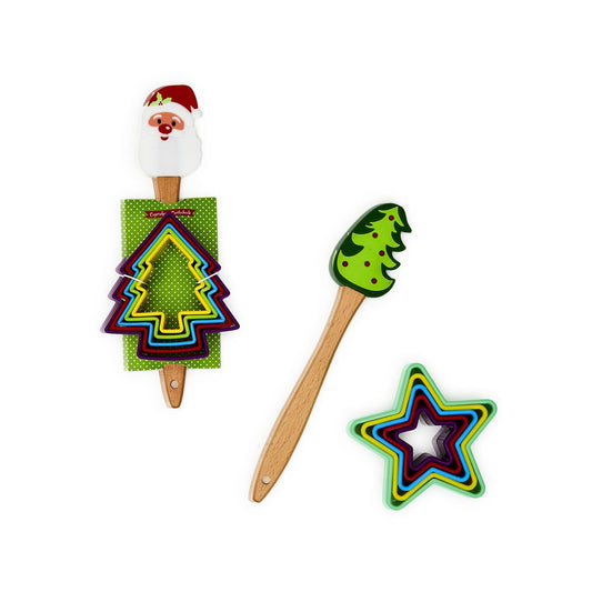 Cookies for Santa Spatula and Cookie Cutters Set Home Decor Two's Company   