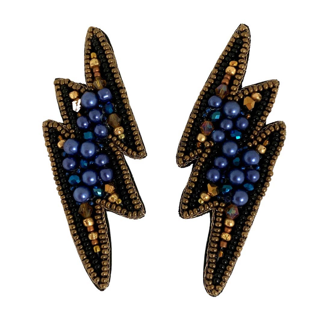 Lightning Bolt Earrings Women's Jewelry Allie Beads   
