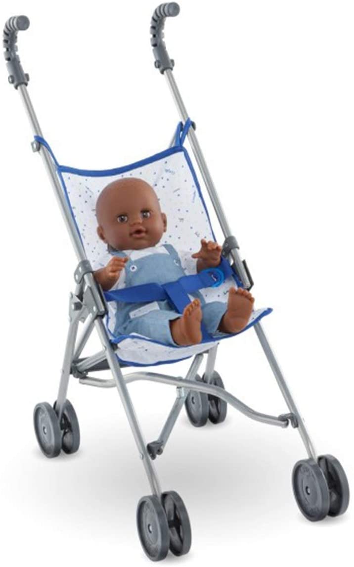 Blue Umbrella Baby Doll Stroller - for Mon Grand Poupon 14" and 17" Dolls Toys Corolle   