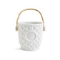 Hampton Faux Bamboo Fretwork Champagne/Wine Bucket with Bamboo Handle Gifts Two's Company   