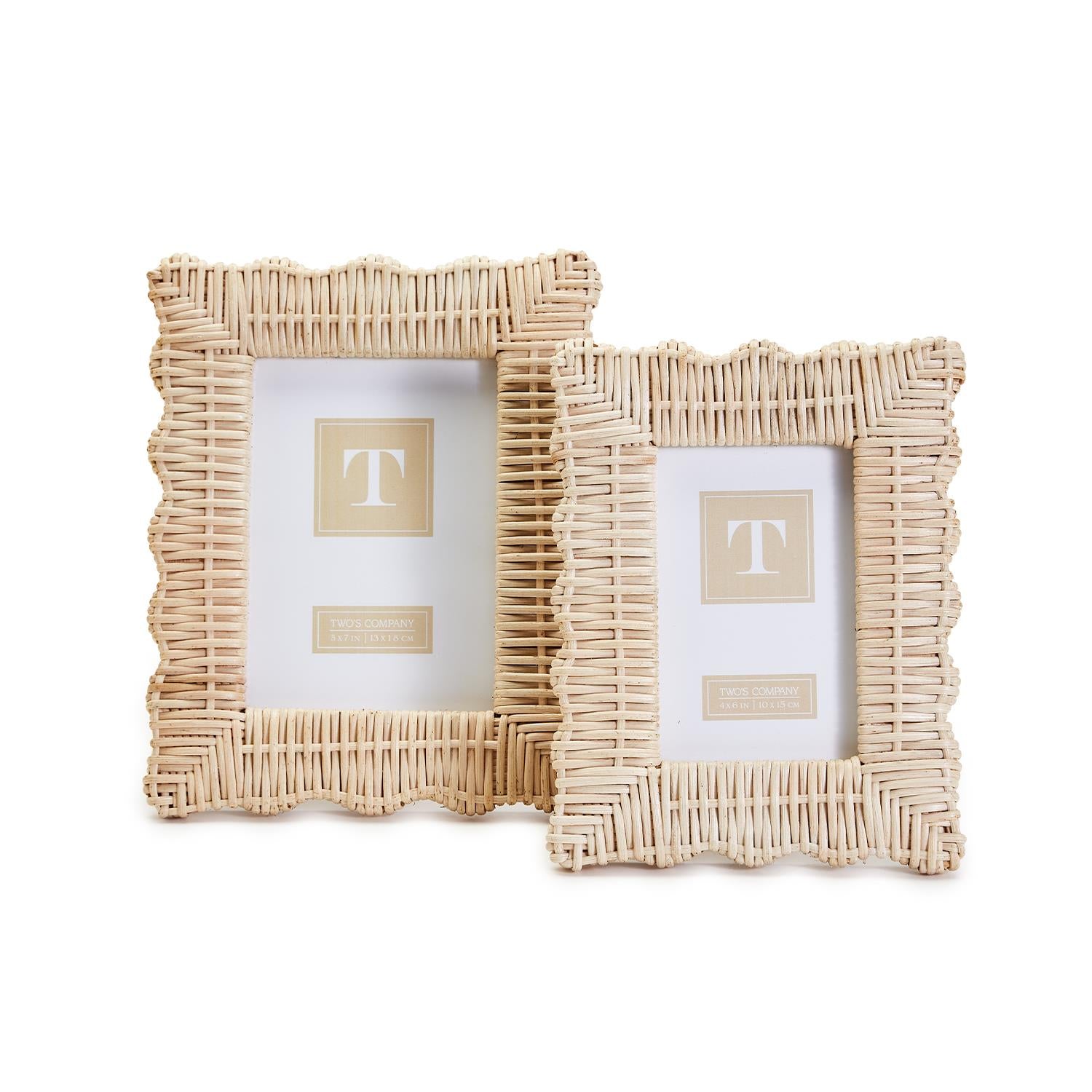 Wicker Weave Frame - 4x6 Home Decor Two's Company   
