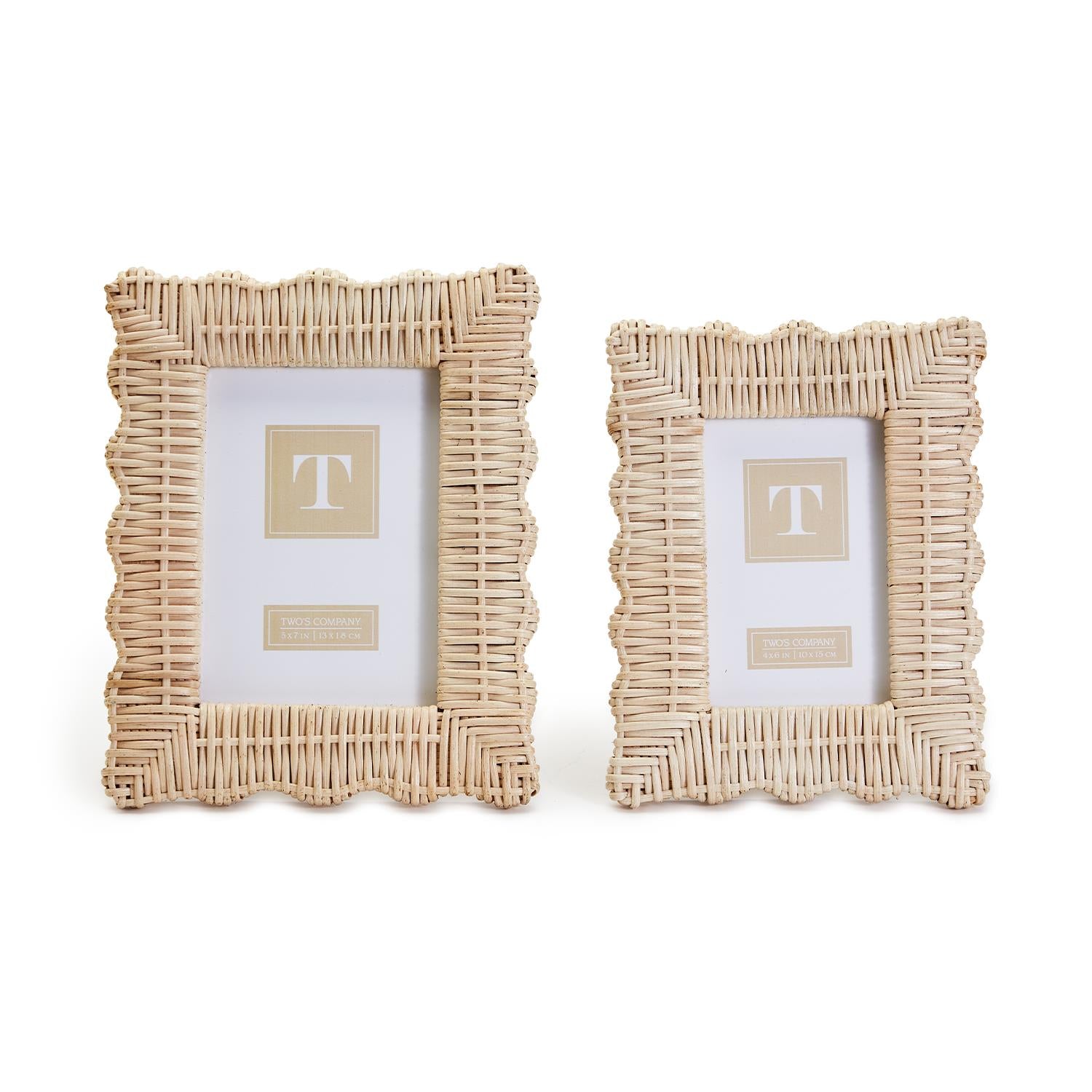 Wicker Weave Frame - 4x6 Home Decor Two's Company   