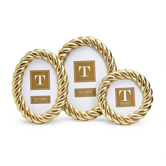 Gilded Rope Photo Frame Gifts Two's Company   