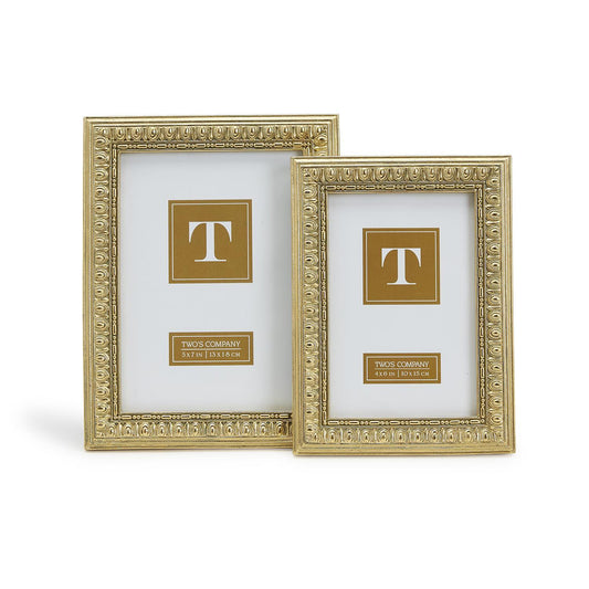 Golden Gallery Gold Finish Picture Frame Gifts Two's Company   