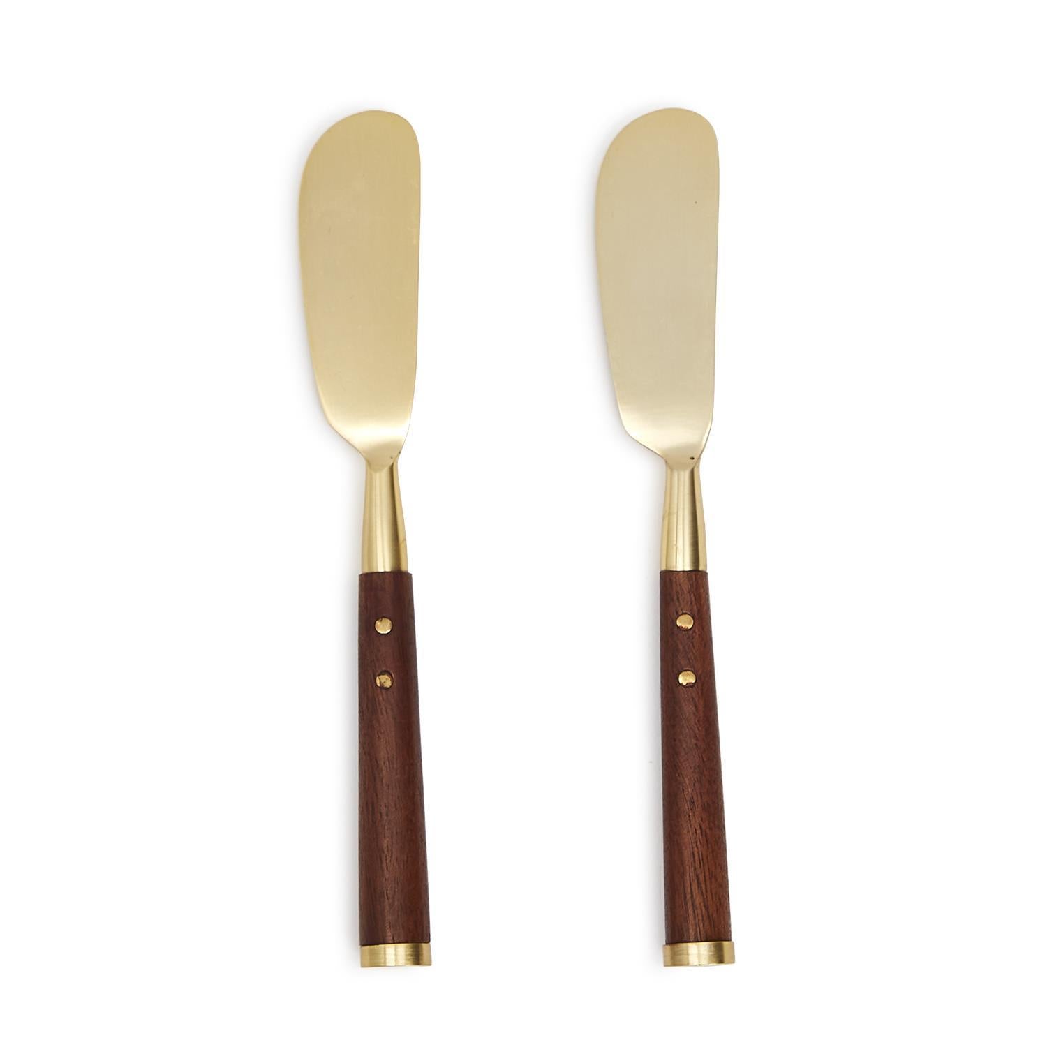 Acacia Wood 2 Spreaders on Gift Card Kitchen + Entertaining Two's Company   