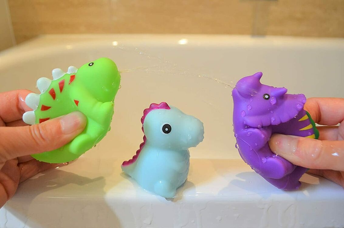 Dino Bath Time Squirters Bath Buddy & Barney   