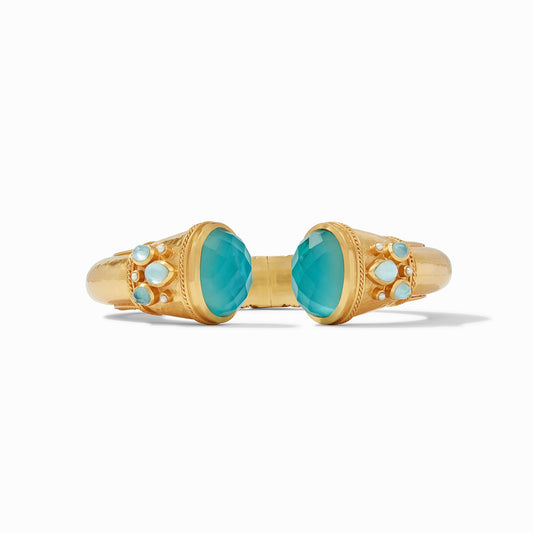 Cannes Cuff - Bahamian Blue Bracelets Julie Vos   