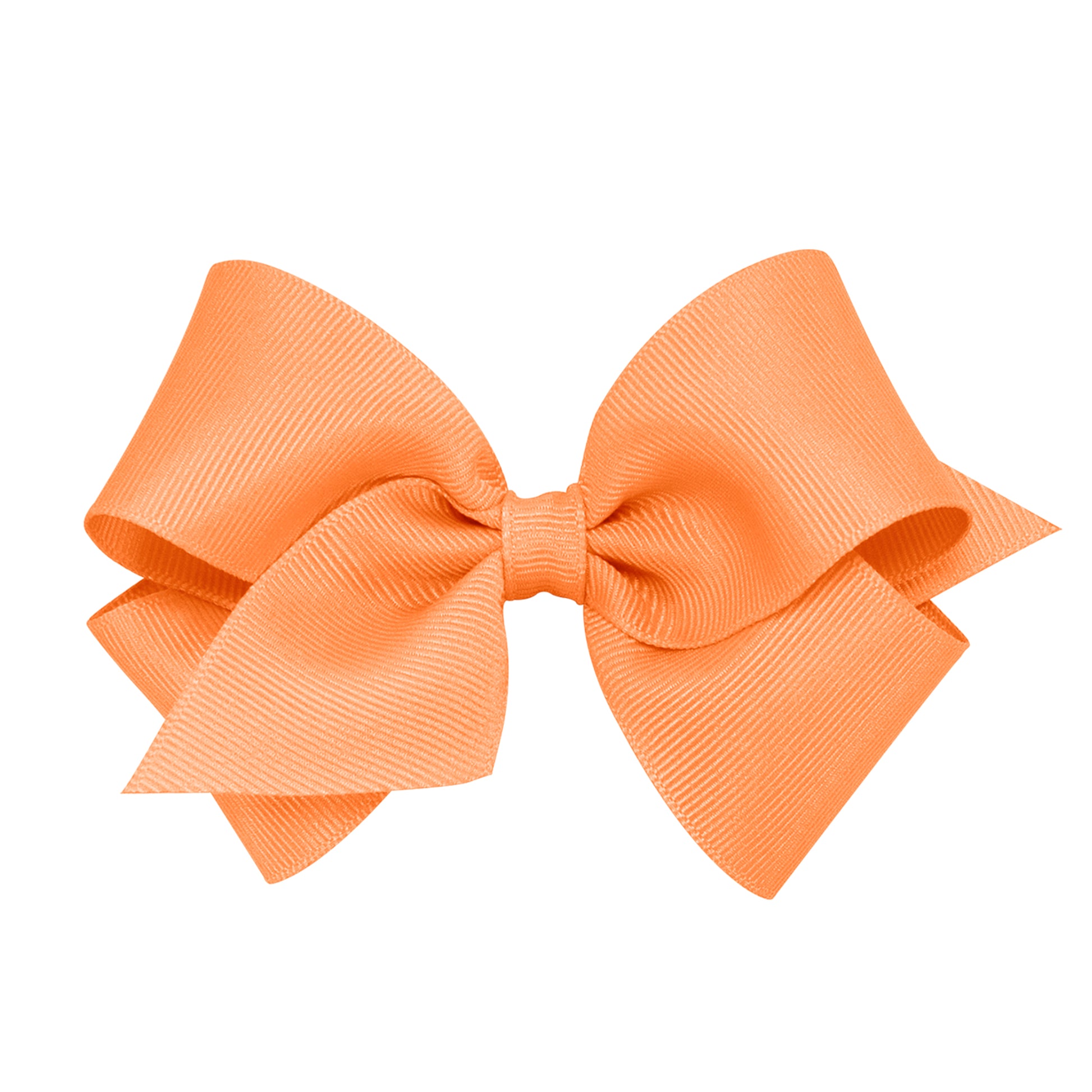 Small Grosgrain Bow Kids Hair Accessories Wee Ones Apricot  