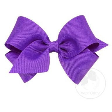 Small Grosgrain Bow Kids Hair Accessories Wee Ones Delphinium  
