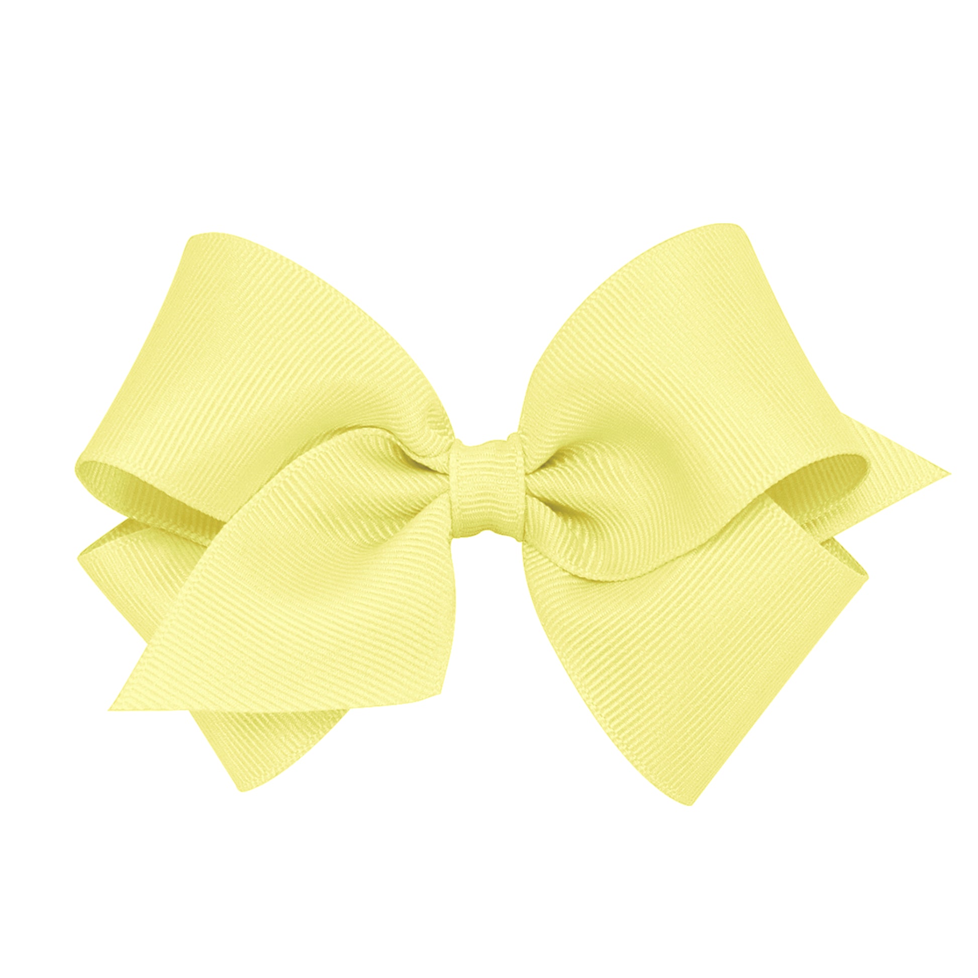 Small Grosgrain Bow Kids Hair Accessories Wee Ones Light Yellow  