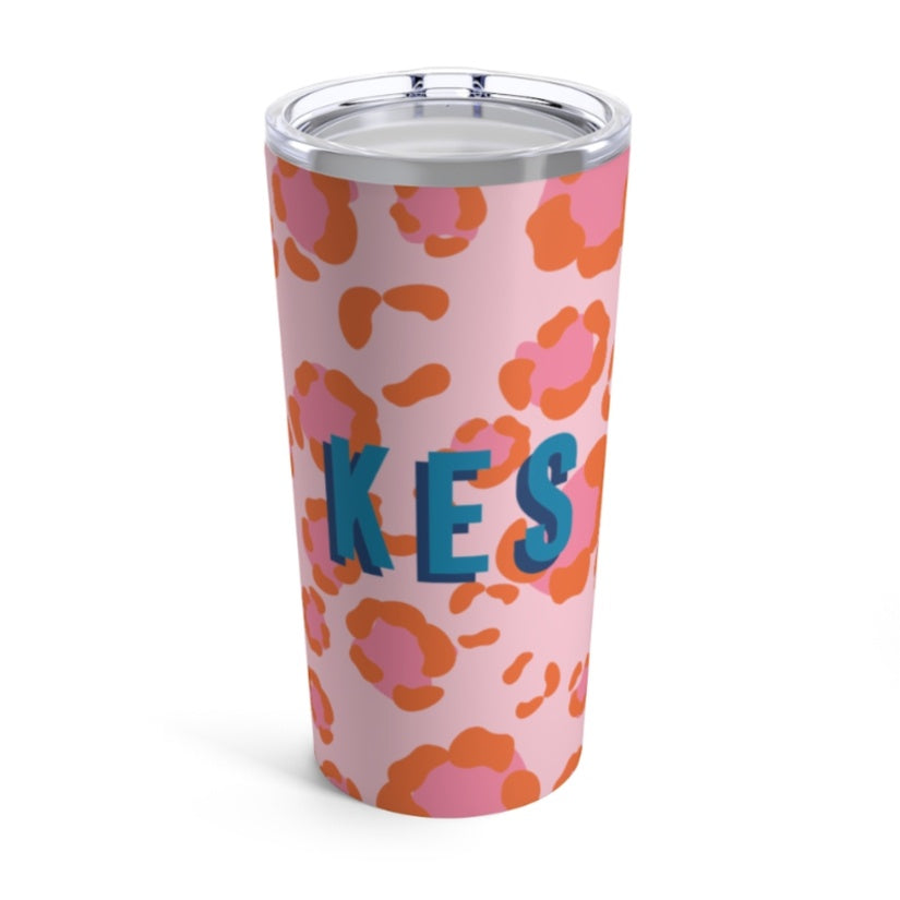 Large Tumbler - Spots Pink Gifts Clairebella   