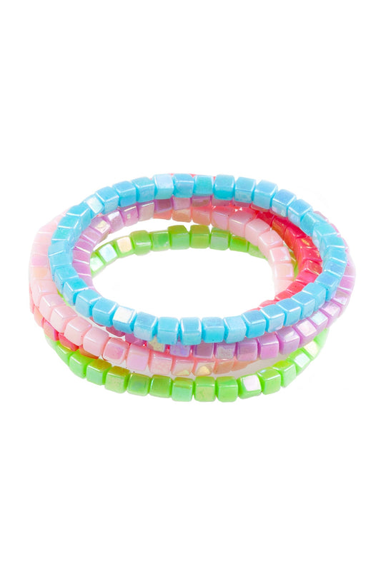 Tints Tones Rainbow Bracelet Set 5pc Accessories Great Pretenders   