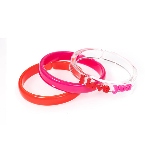 I Love You Bangles Kids Hair Accessories Lilies & Roses   