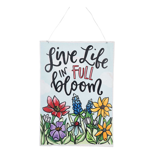 Live Life/Welcome Friends Reversible Burlee Home Decor Glory Haus   