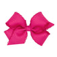 Medium Monotone Moonstitch Grosgrain Bow - Shocking Pink Accessories Wee Ones   
