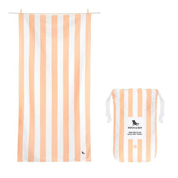 Cabana XLarge Towel - Positano Peach Gifts Dock & Bay   