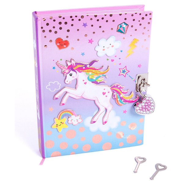 Diary with Lock & Keys - Unicorn Kids Misc Accessories Hot Focus   