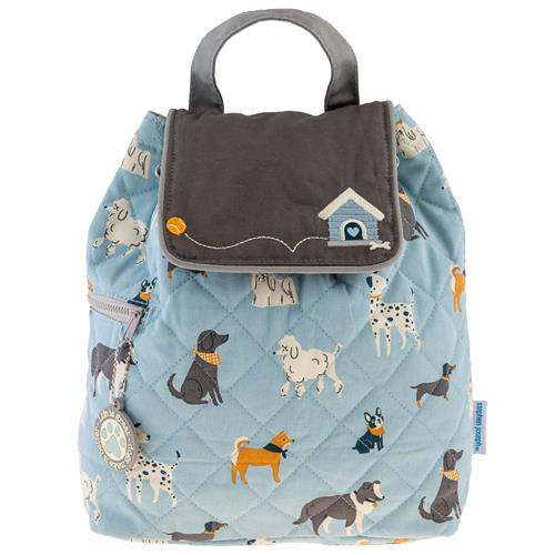 All Over Print Dog Quilted Backpack Kids Backpacks + Bags Stephen Joseph   