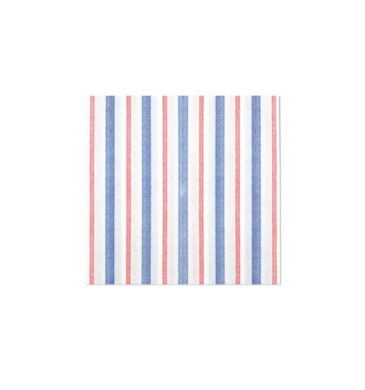 Papersoft Napkins Americana Stripe Cocktail Napkins (Pack of 20) Kitchen + Entertaining Vietri   