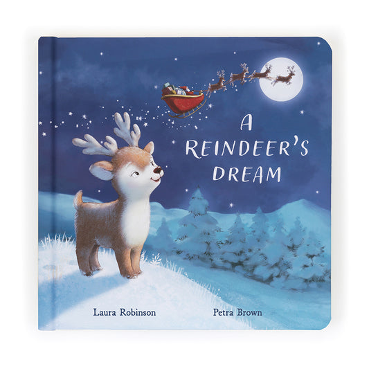 A Reindeer's Dream Book Plush Jellycat   