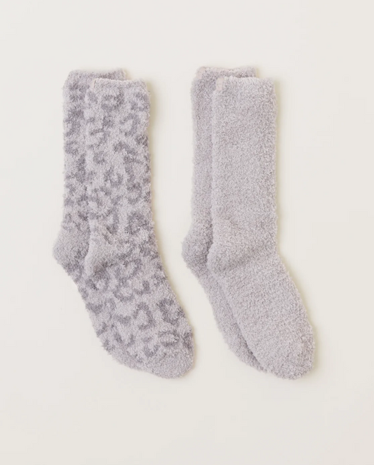 CozyChic Women's Barefoot in the Wild Socks - Linen/Warm Gray Multi Misc Accessories Barefoot Dreams   