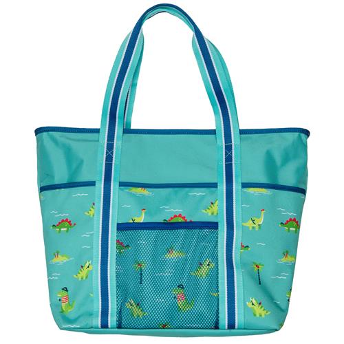 Printed Beach Tote - Dino Kids Backpacks + Bags Stephen Joseph   