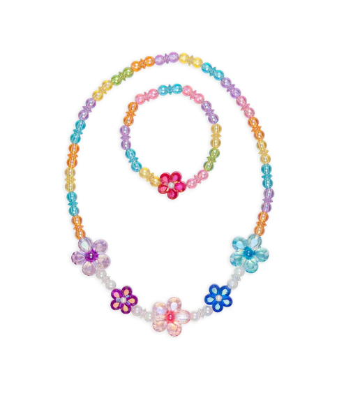 Blooming Beads Necklace & Bracelet Set Kids Jewelry Great Pretenders   