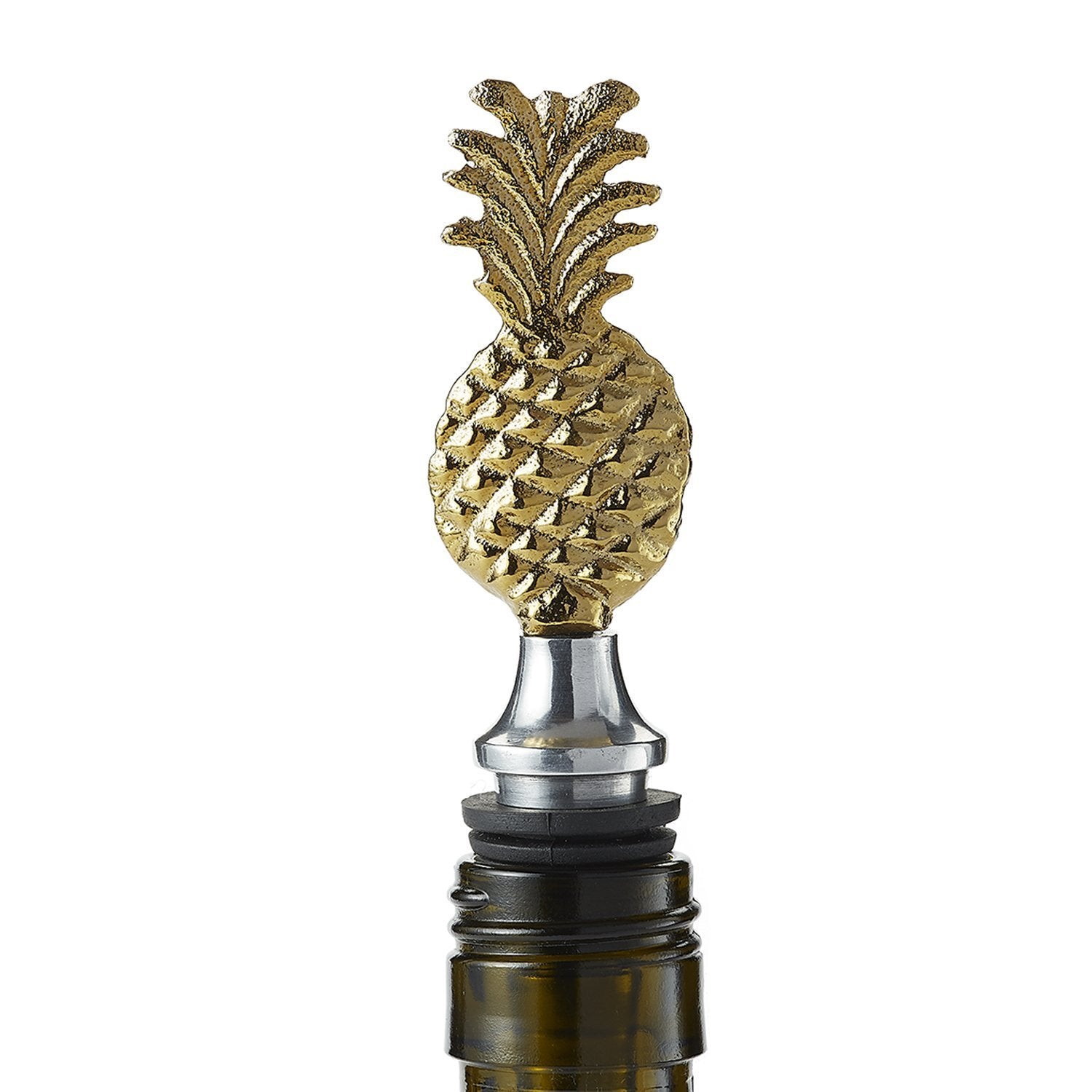 Gold Pineapple Bottle Stopper Gifts Design Imports   