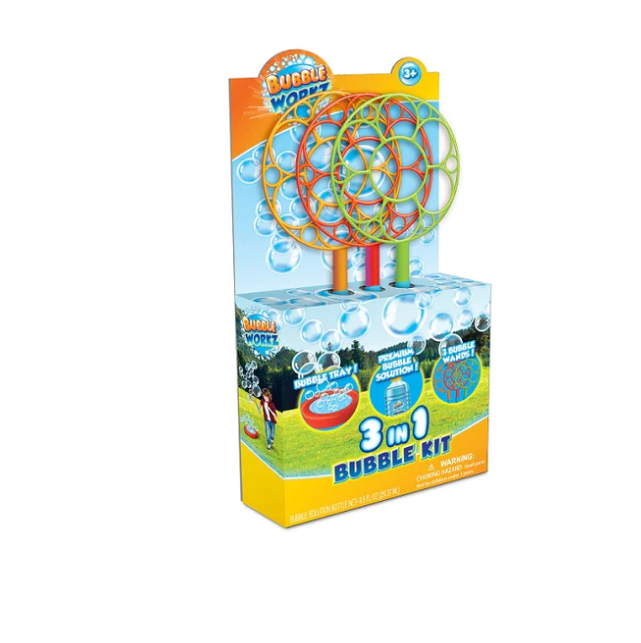 3 in 1 Bubble Works Wand Kit Toys Anker Play   