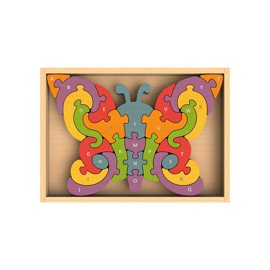 Butterfly A to Z Puzzle  BeginAgain Toys   