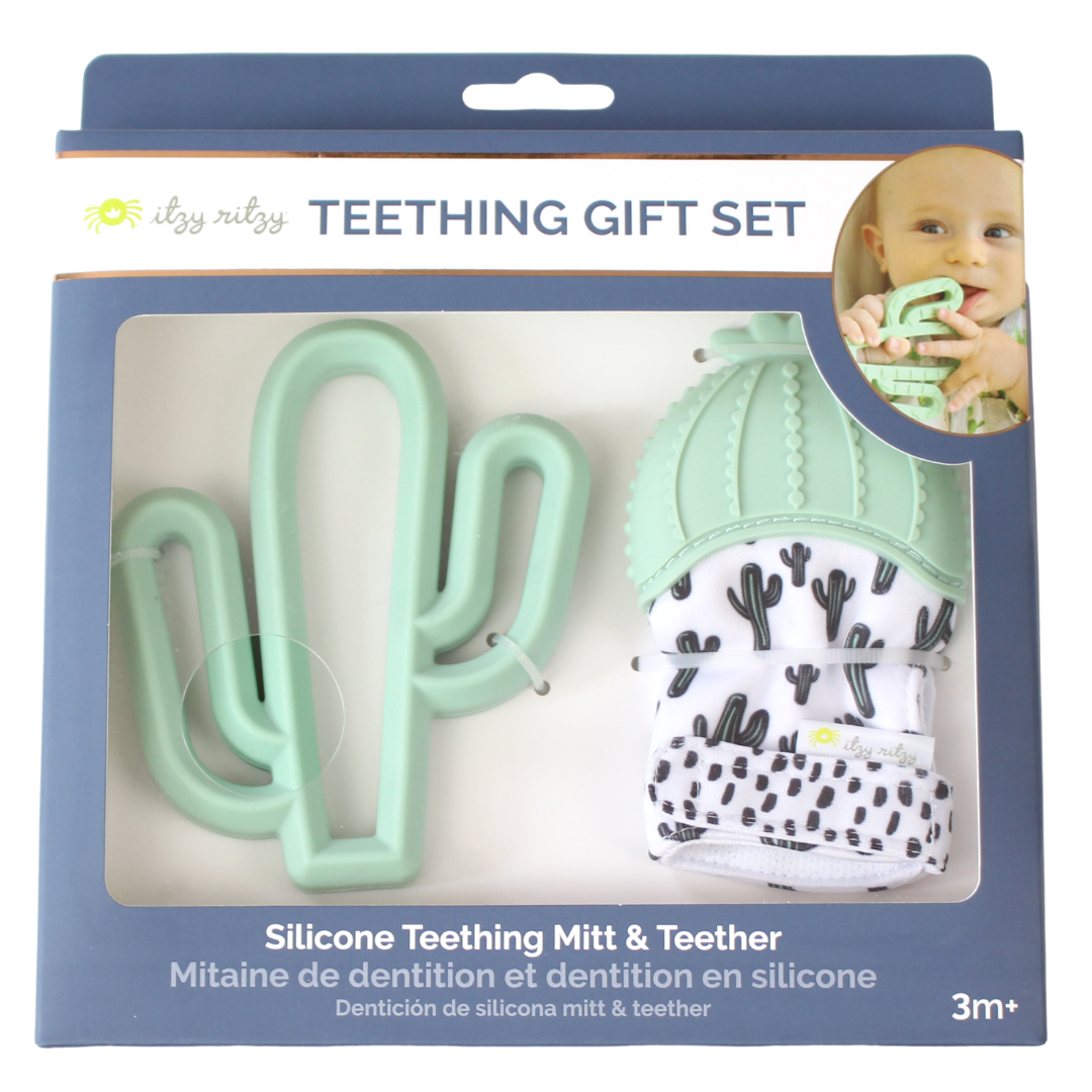 Cactus Teething Mitt & Teether Baby Accessories Itzy Ritzy   