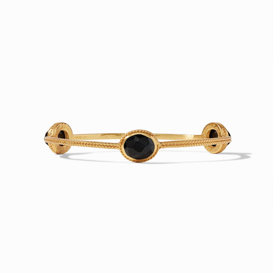 Calypso Bangle Gold Obsidian Black - Medium Women's Jewelry Julie Vos   