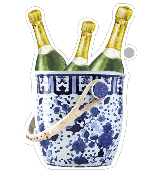 Champagne Bucket Die-Cut Gift Tag Paper Goods WH Hostess   