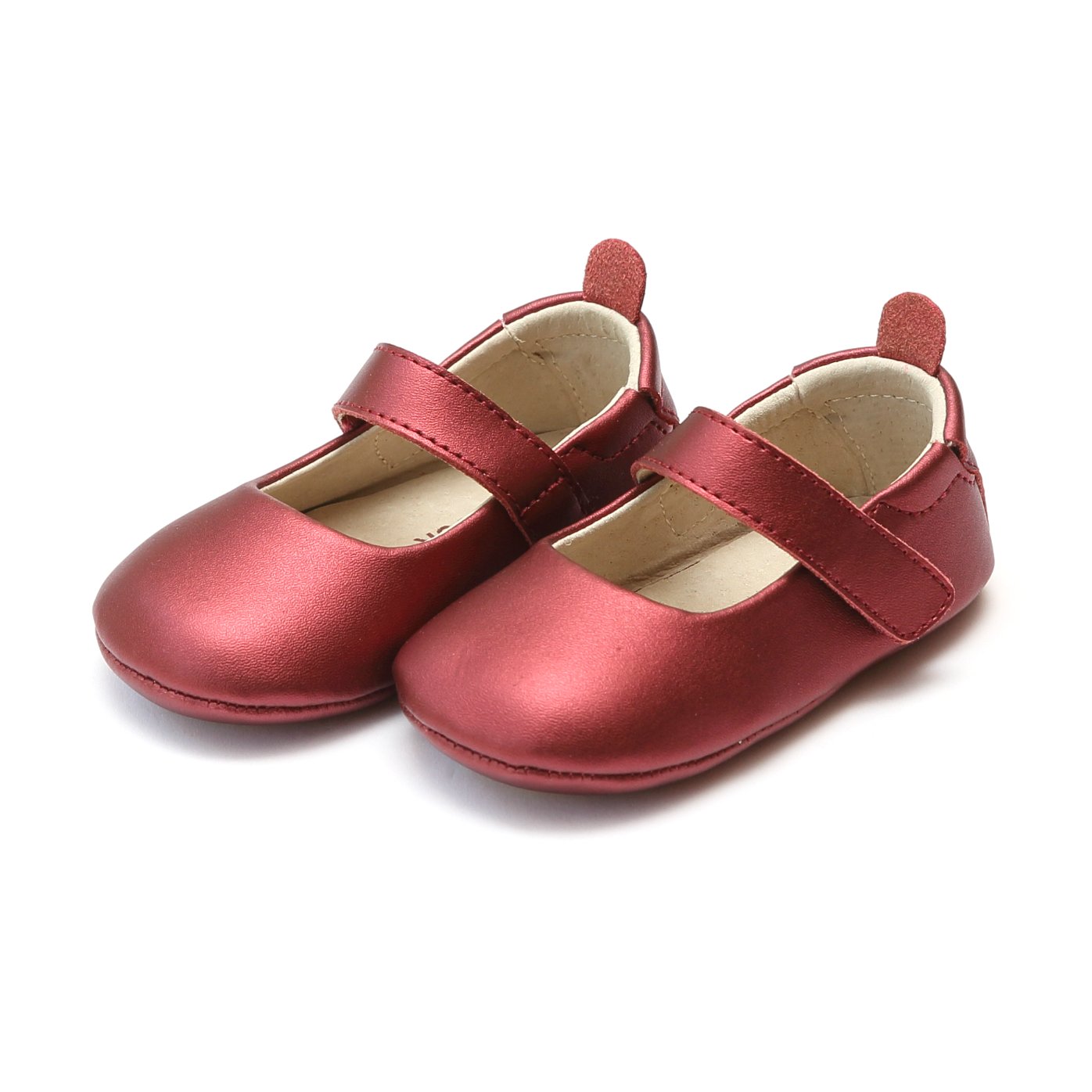 Charlotte Crib Shoe Girls Shoes L'Amour Red 3 