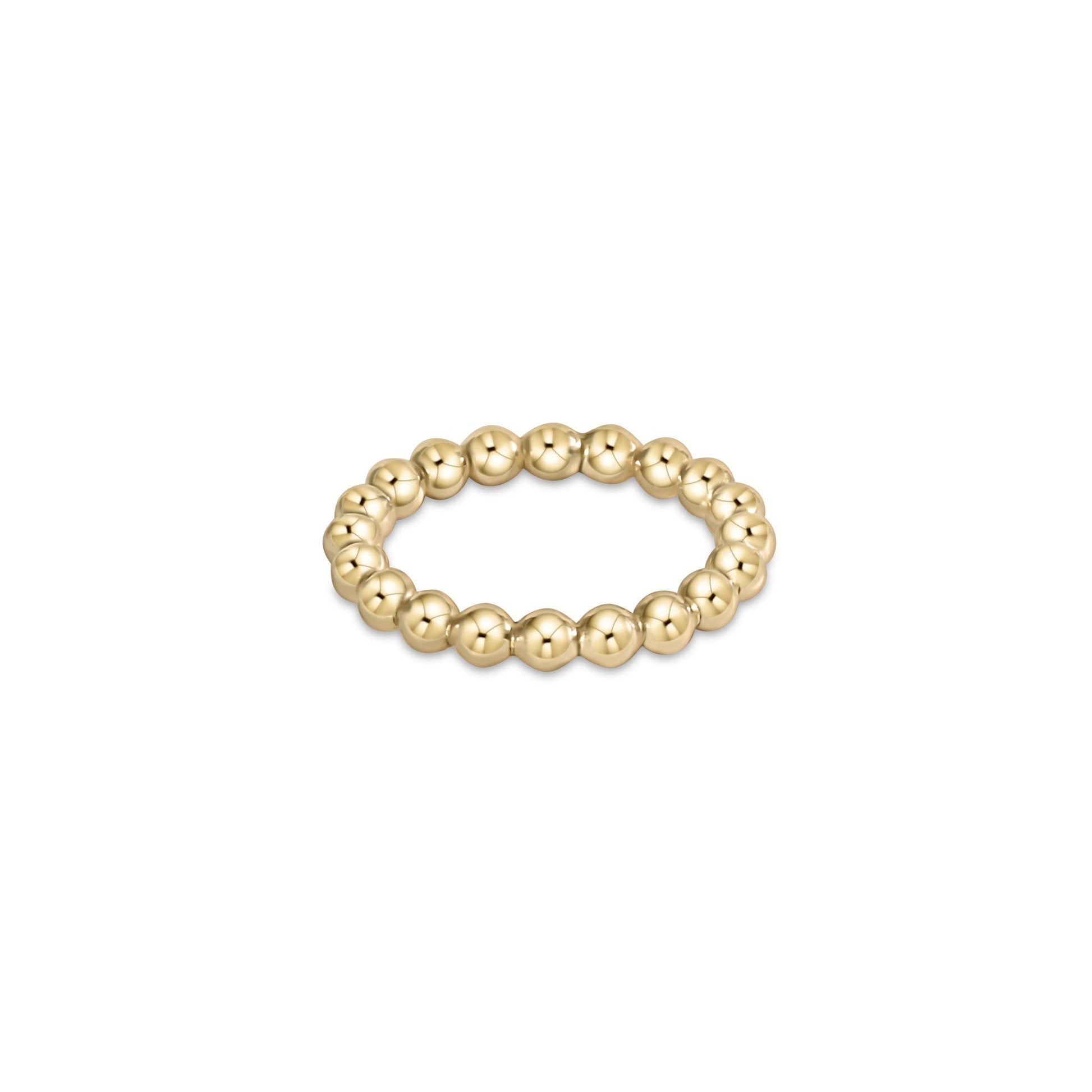 Classic Gold 3mm Bead Ring - Size 8 Rings enewton   