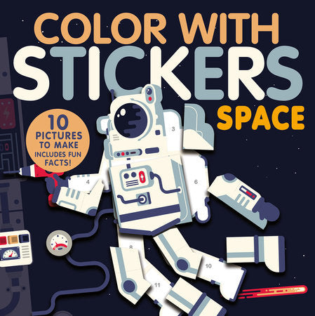 Color with Stickers - Space Books Penguin Random House   