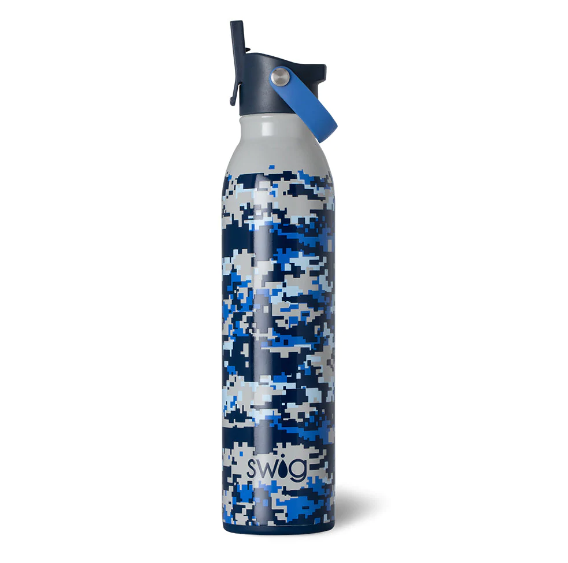 Pure Drinkware Camo Flip Switch Water Bottle for Kids