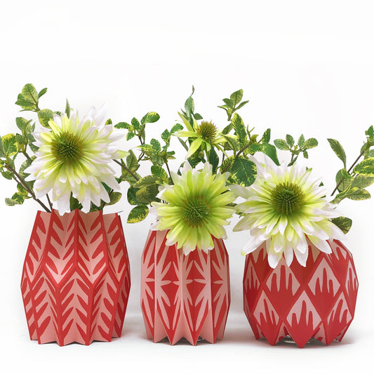 Coral Paper Vase Wrap Paper Goods Lucy Grimes   