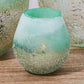 Waterscape Clear/Frosted Seafoam Votive Candleholder Home Decor Two's Company   