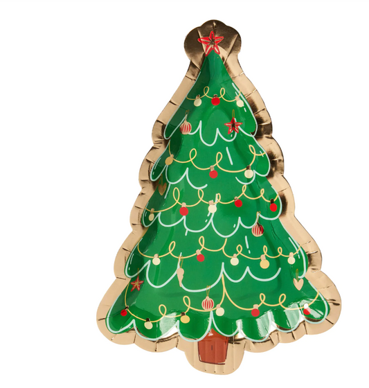 Deck the Halls Tree Plate, 8pk Home Decor Sophistiplate   