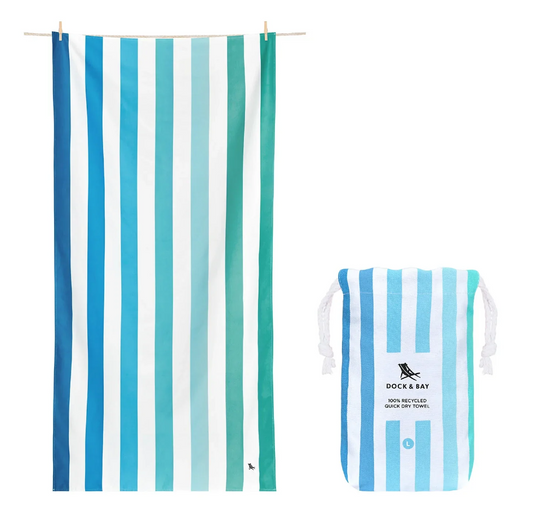 Summer Large Towel - Endless River Textiles Dock & Bay   