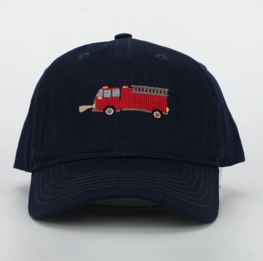 Navy Firetruck Hat Accessories Little Kideauxs   