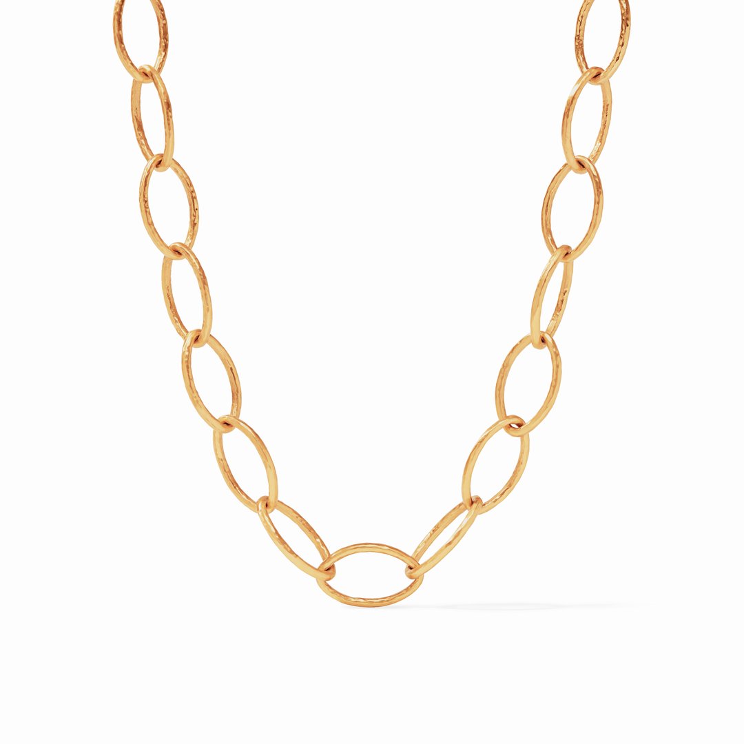 Fleur-de-Lis Link Necklace Gold Women's Jewelry Julie Vos   