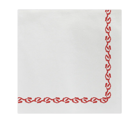 Papersoft Napkins Florentine Red Dinner Napkins (Pack of 20) Kitchen + Entertaining Vietri   