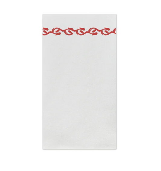 Papersoft Napkins Florentine Red Guest Towel (Pack of 20) Kitchen + Entertaining Vietri   