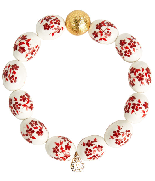 Georgia Bracelet - Red Floral Bracelets Lisi Lerch   